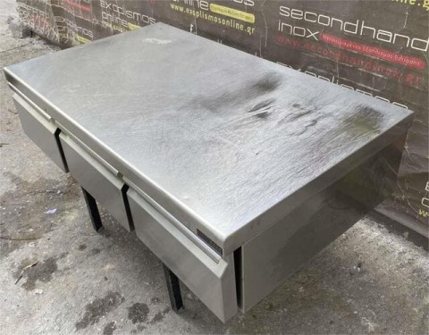 Συρτάρι Ανοξείδωτο Διπλό 80x59x24Cm Για 1/2Gn Βάθος 10Cm  Mεταχειρισμένο